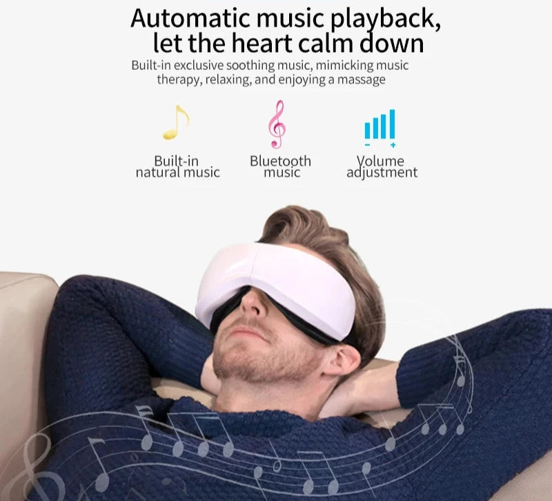 Bluetooth Eye Massager with Vibration & Heat Therapy