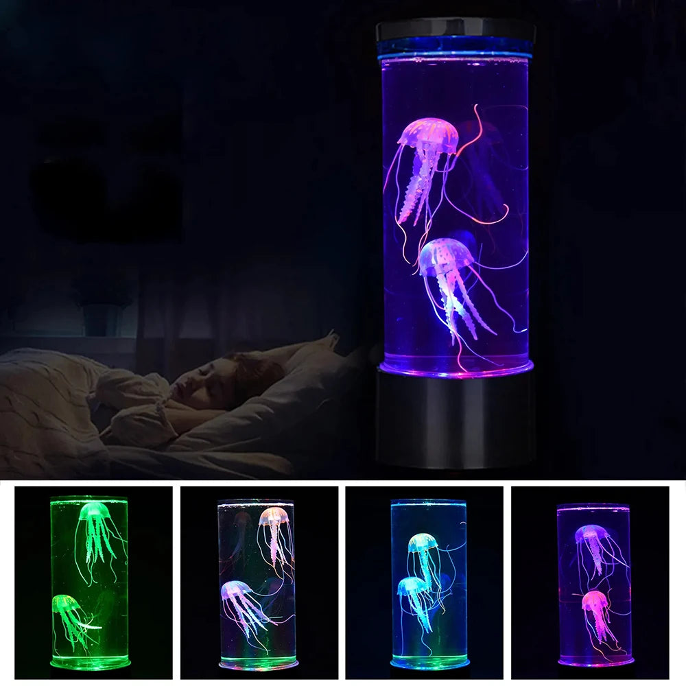 Color Changing  LED Jellyfish Lamp