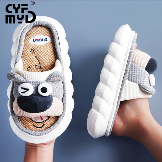 Cozy Bear Slippers with Platform Sole