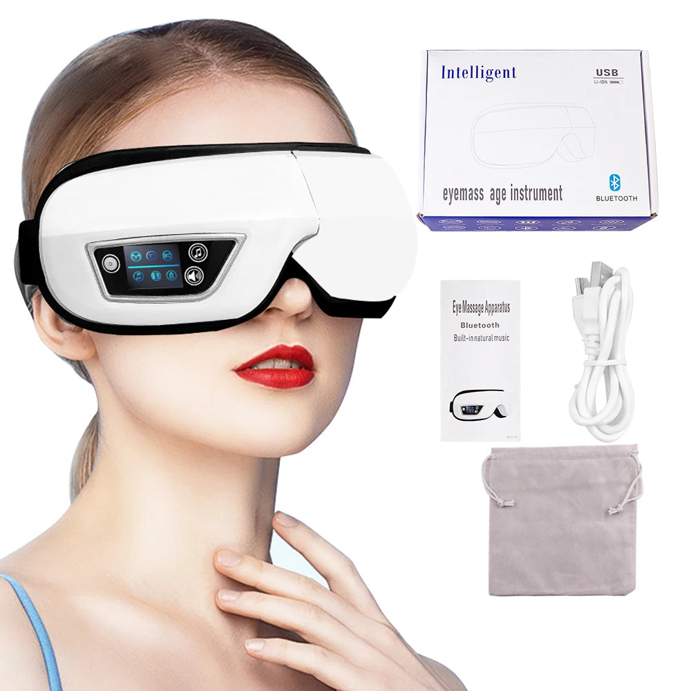 Bluetooth Eye Massager with Vibration & Heat Therapy